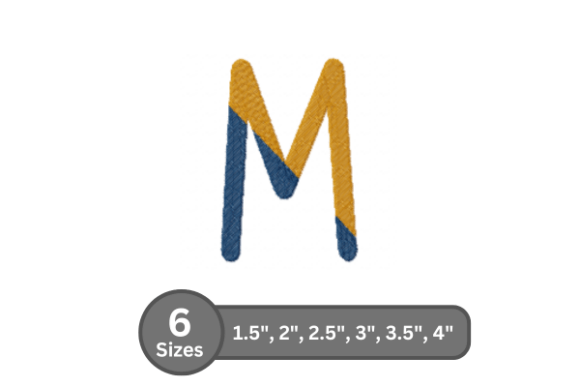 Chalk Split Alphabet -M: A Designer’s Stitch Test