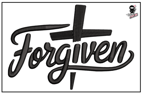 Forgiven Embroidery Design: A Touch of Grace
