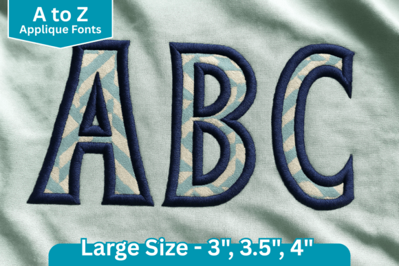 Review of Narrow Block Applique Embroidery Font