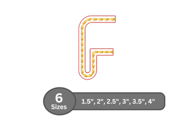 Rope Twist Alphabet -F: A Designer’s Stitch Test