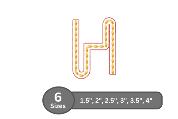 Rope Twist Alphabet - H: A Designer’s Stitch Test