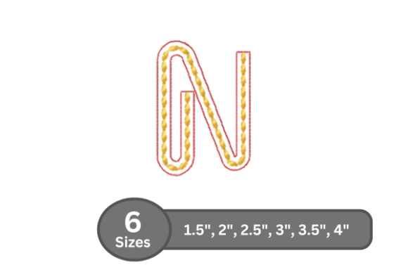 Rope Twist Alphabet -N: Boutique Sweatshirt Review