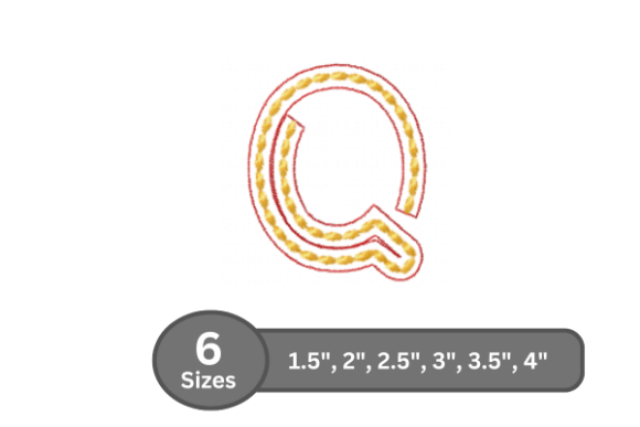 Rope Twist Alphabet -Q: Etsy Seller Review
