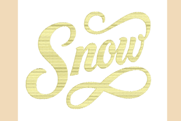 Snow Lettering Script: A Holiday Embroidery Review
