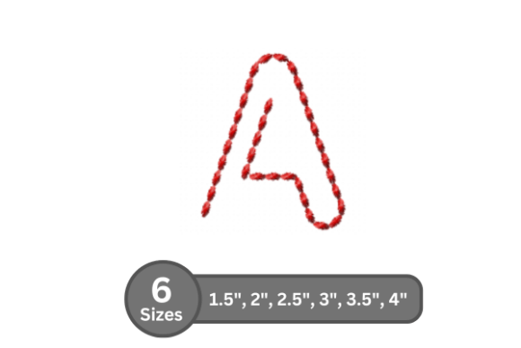 Soft Cord Alphabet -a: A Designer’s Stitch Test