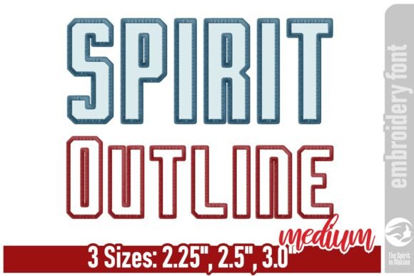 Spirit Outline Embroidery Font - Medium Review